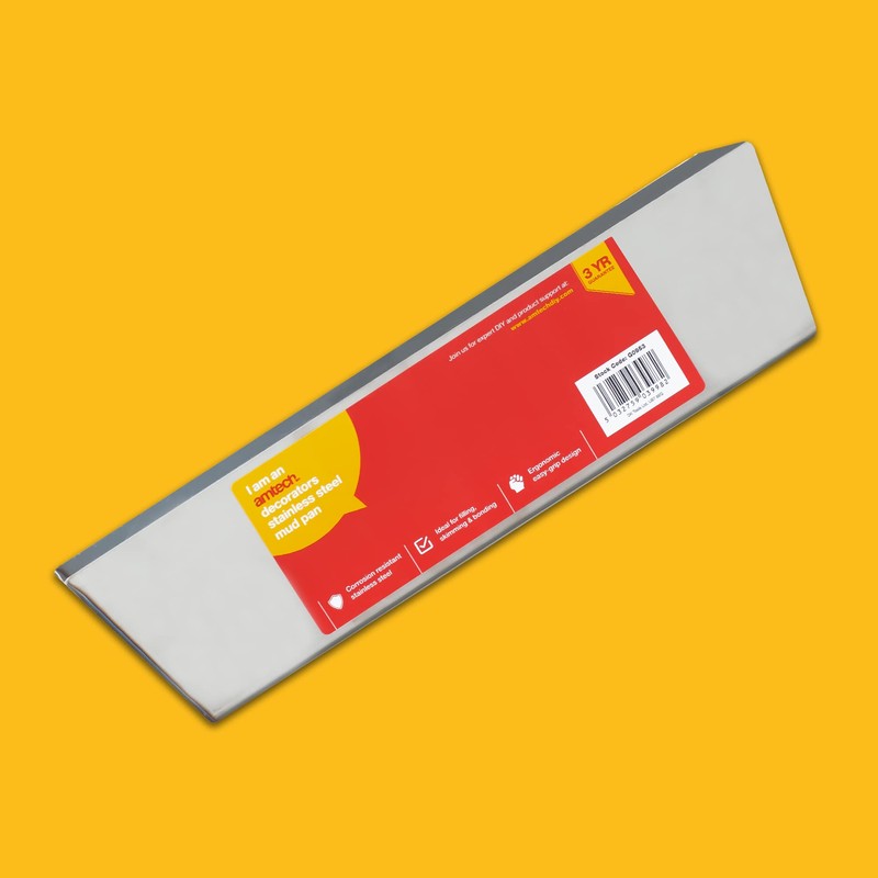 Amtech G0953 30cm decorator's stainless steel mud pan