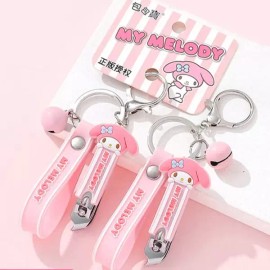 다이컷 키링형 손톱깎이-마이멜로디 미용소품 팬시 뷰티소품 손톱 깎이 손질 네일 용품 관리 캐릭터 Die-Cut Keyring Nail Clipper - My Melody Beauty Accessories Fancy Beauty Items Nail Clipper Grooming Nail Care Character