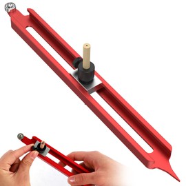 Tzdxfgl Contour Gauge Scribe Tool, Precise Profile Scribing Ruler with Adjustable Pencil Holder, Aluminum Alloy Woodworking Edge Corner Measuring Profile Duplicator Contour Gauge for Tiles Carpenter