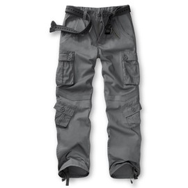 TRGPSG Women's Casual Combat Cargo Pants, Cotton Outdoor Camouflage Military Multi Pockets Work Pants 8