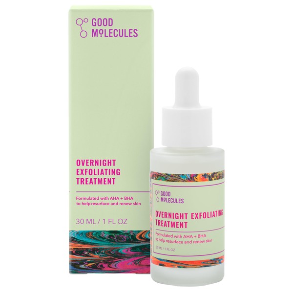 Good Molecules Overnight Exfoliating Treatment - Face Exfoliator with AHA
