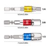 TOP-VIGOR 6 Pcs Impact Grade Socket Adapters Extension Set, 1/4
