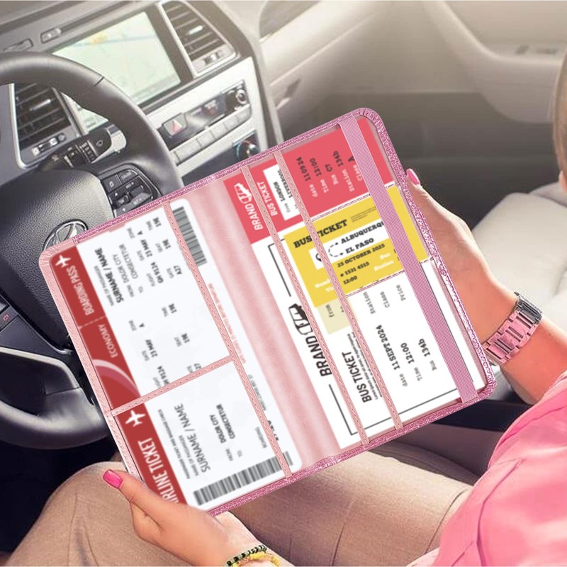 Car Registration and Insurance Card Holder - Leather Vehicle Glove