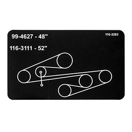 Exmark 116-3283 Belt Routing Decal Vantage S X Series