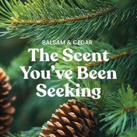 Yankee Candle Large Tumbler Scented Candle with up to 80 Hour Burn Time, Premium Plant Wax Blend for Consistent Burn, 20 oz Tumbler Candle with Room Filling Fragrance, Balsam & Cedar