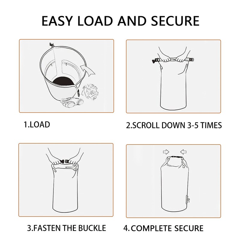 Kimmama 70L Waterproof Laundry Bag Backpack,Heavy Duty Laundry Bag with