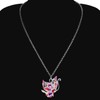 BONSNY Statement Enamel Rhinestone Butterfly Necklaces Pendant Original Design for