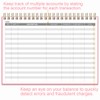 Accounting Ledger Book - A5 Ledger Book for Bookkeeping, Small