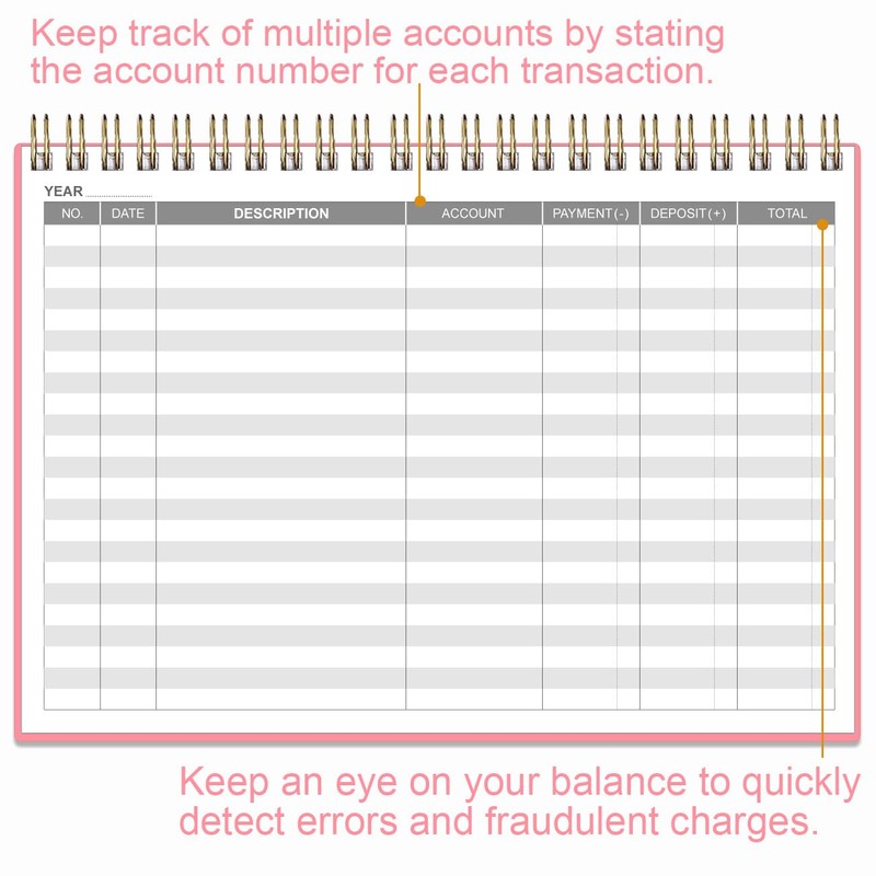 Accounting Ledger Book - A5 Ledger Book for Bookkeeping, Small