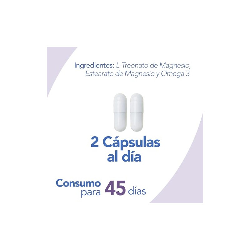 Magnesio Treonato Natgel Omega Alta Absorcion Apoyo Cognitivo Relajacion Suplemento