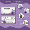 DONFENTHY 2 Pieces Purple Bathroom Decor Bathroom Rules Wall Art