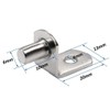 Bestgle 6mm Bracket Style Cabinet Shelf Pegs with Hole, Nickel
