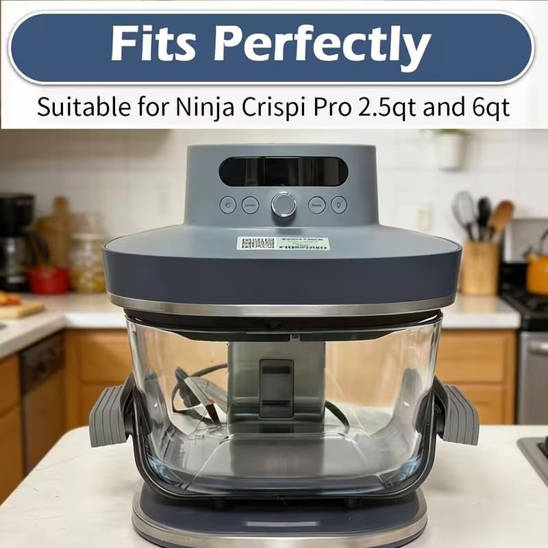 2-Pack Silicone Handle Covers for Ninja Crispi, Fits 2.5/4/6 QT