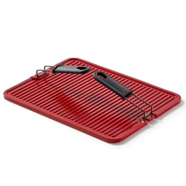 Flat Top Grill NonStick Ceramic Griddle Stone for Grill and Oven with Handles For Quick Serving Dishwasher Safe by Easylife Tech