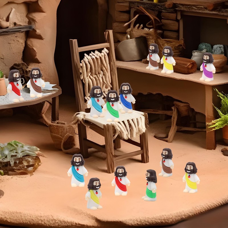 Owurha 200 Pcs Baby Jesus Figures Mini Jesus Figurines in