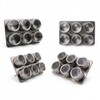 esmerina Magnetic Spice Jars Set Diameter 6 x 4.5 cm