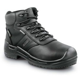 SR Max Danbury, Men's, Black, Steel Toe, EH, WP,Mt, Max TRAX, Slip Resistant, 6 Inch, Work Boot (15.0 M)