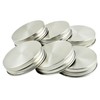 Zoie + Chloe Stainless Steel Mason Jar Lids with Silicone