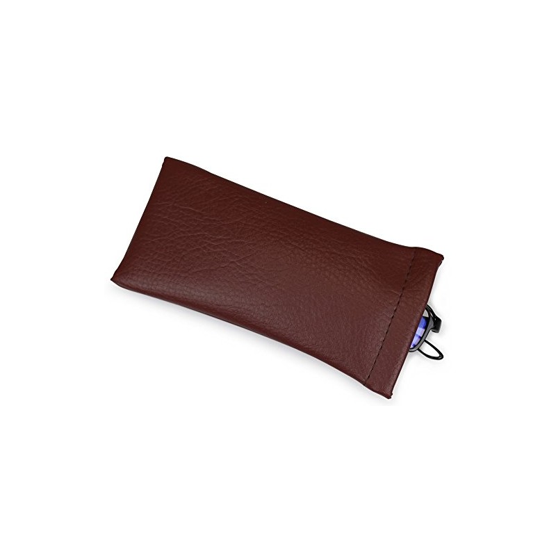 Tccase G-7-1 Glasses Case, Brown, Soft, Spring Base, Made in