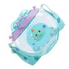Donut Shaped Water Bottle Kids Cute Cartoon Plastic Portable Straw