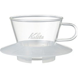 カリタ Kalita コーヒー ドリッパー ウェーブシリーズ ガラス製 1~2人用 クリア WDG-155 #05066