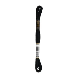 Bulk Buy: Anchor Thread Six Strand Embroidery Floss 8.75 Yards Black 4635-403 (12-Pack)