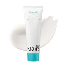 DearKlairs Crema de cápsula de barrera húmeda rica 2.82 oz | 100-Hour Hydration, Dual-Ceramide Capsules, 7-Day Barrier Support, For 5 Dryness Signs, Sensitive Safe, Korean Skincare