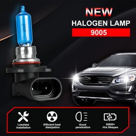 IVBDQV Fit 2007-2020 for Chevy Suburban Headlight Bulbs, 9005 High Beam and H11 Low Beam 9005 H11 Headlight Bulbs 300% Brightness High Performance Halogen Bulbs Combo 4PCS