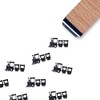 Train Rubber Stamp, 3/5 Inch Small Mini Stamp for Scrapbooking