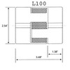 Replacement for 3/4" L100 L-Jaw Coupling Coupler Half Flexible L-100