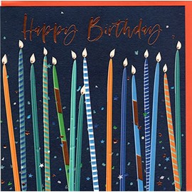 Belly Button Designs Birthday Card with Embossing, Coloured Foil and Matching Envelope BE259