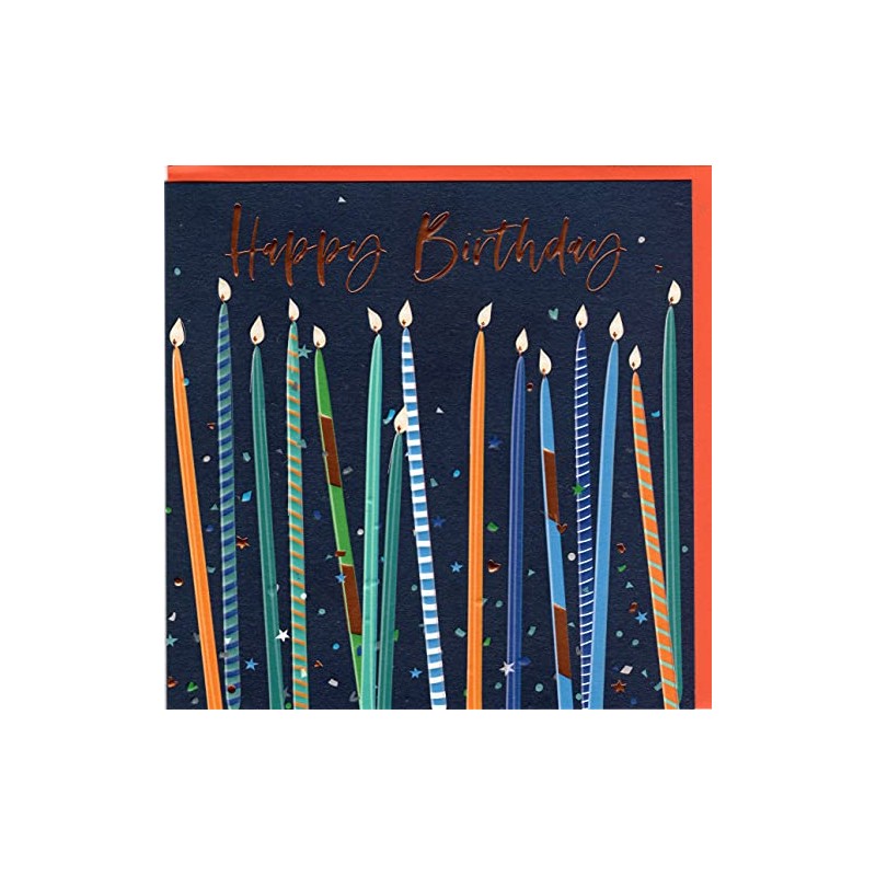 Belly Button Designs Birthday Card with Embossing, Coloured Foil and