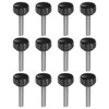 HARFINGTON 12pcs Knurled Knobs M5 x 25mm Male Thread 16mm