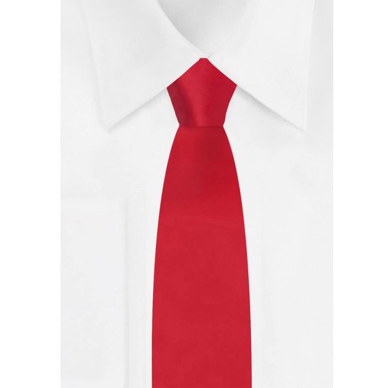 Jacob Alexander Boy's 14" Pretied Solid Color Zipper Tie -
