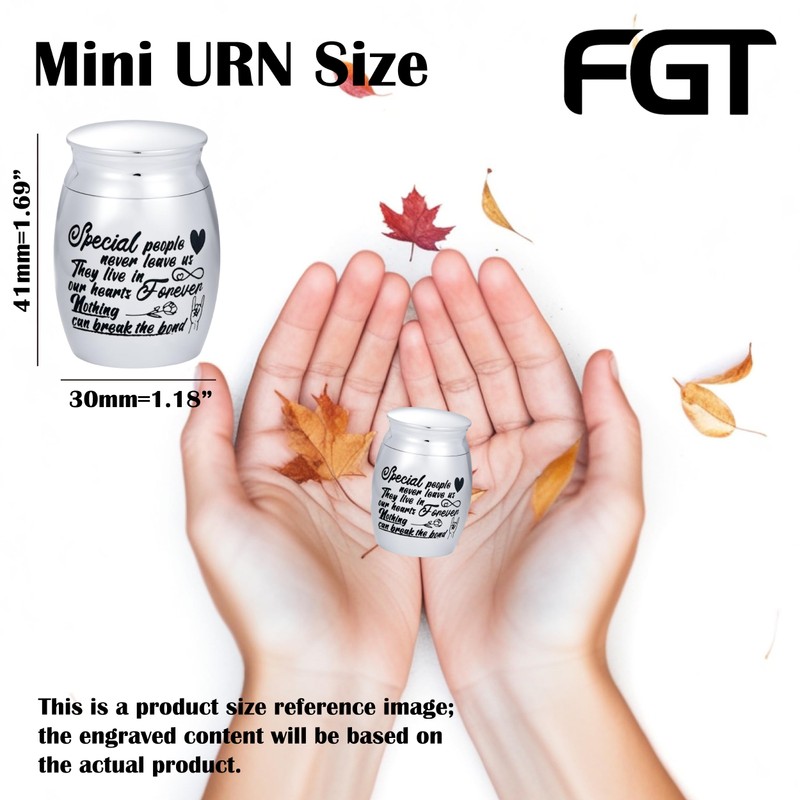 FGT Mini Urns for Ashes Cremation for Husband Funeral Urns