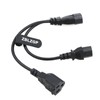 ZBLZGP IEC320 C14 to C13 and NEMA 5-15R Y Splitter