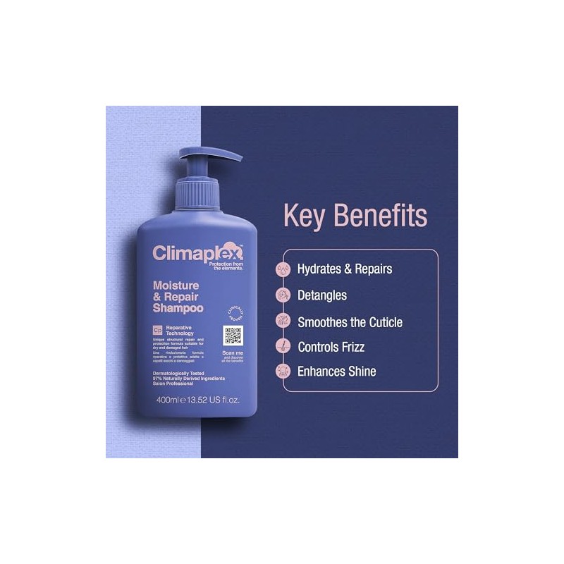 CLIMAPLEX Shampoo Hidratante y Reparador 400ml