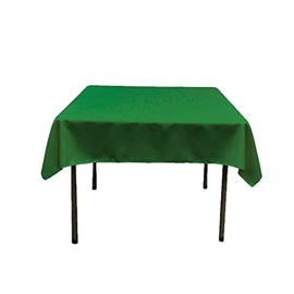Backdrop King Inc, 42" x 42" Square Polyester Poplin Table Overlay (Christmas Green)