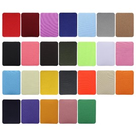 tiyiyok Pack of 26 Iron-On Patches, 26 Colours, Iron-On Patches, Clothing Patches, Jeans Iron-On Patches, Hole Repair and DIY Decoration, for Jeans and Clothing (12.5 x 9.5 cm)