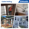 Muzata 10 Pairs 1/8" Cable Railing Hardware Kit Swage Toggle