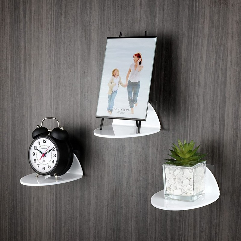 3pcs Wall Speaker Floating Shelves Acrylic Waterproof Wall Mounted Speaker