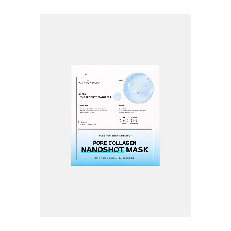 Pore ​​Collagen Nanoshot Mask 1 box (5 sheets) / 포어콜라겐