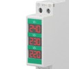 3 Phase AC Voltmeter DIN Rail Mount with LCD Screen