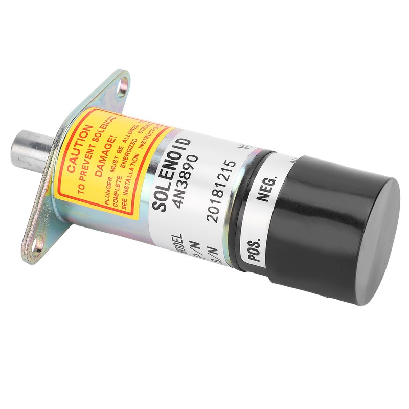 Fuel Shut Off Solenoid Valve DC12V Excavator Stop Oil Electric