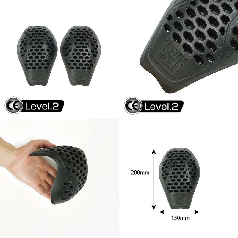 ROUGH & ROAD CE-LEVEL2 Airtech Shoulder Pad for Motorcycles BLACK