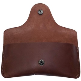 Hide & Drink, Thick Sturdy Leather Eyeglasses Case, For (6 In.) Long Glasses, Eyewear-Sunglasses Protector, Heavy Duty, Portable Holder Handmade Includes 101 Year Warranty :: Bourbon Brown