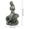 Aquarium Mermaid Statue Safe Resin Beautiful Fish Tank Mermaid Decor