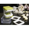 RSVP International Garlic Clove Cube Press Tool, Green/White | BPA-Free