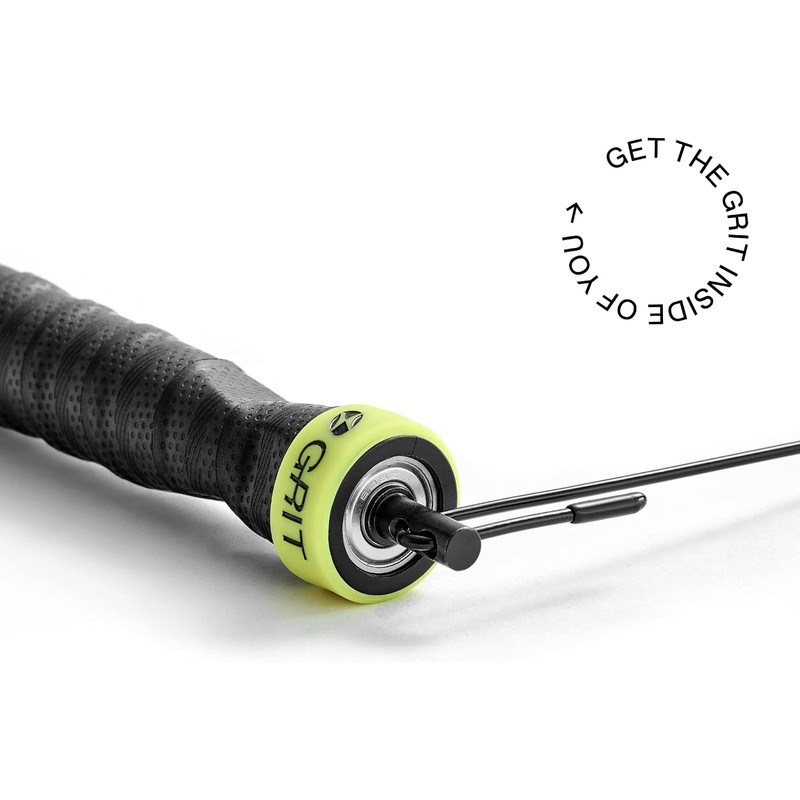 Cuerda para Saltar GRIT, Resistente, Ajustable, Ligera y Rotativa, Incluye