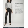 JAG Jeans Women's Mid Rise Bootcut Pull-on Pants, Black, 8